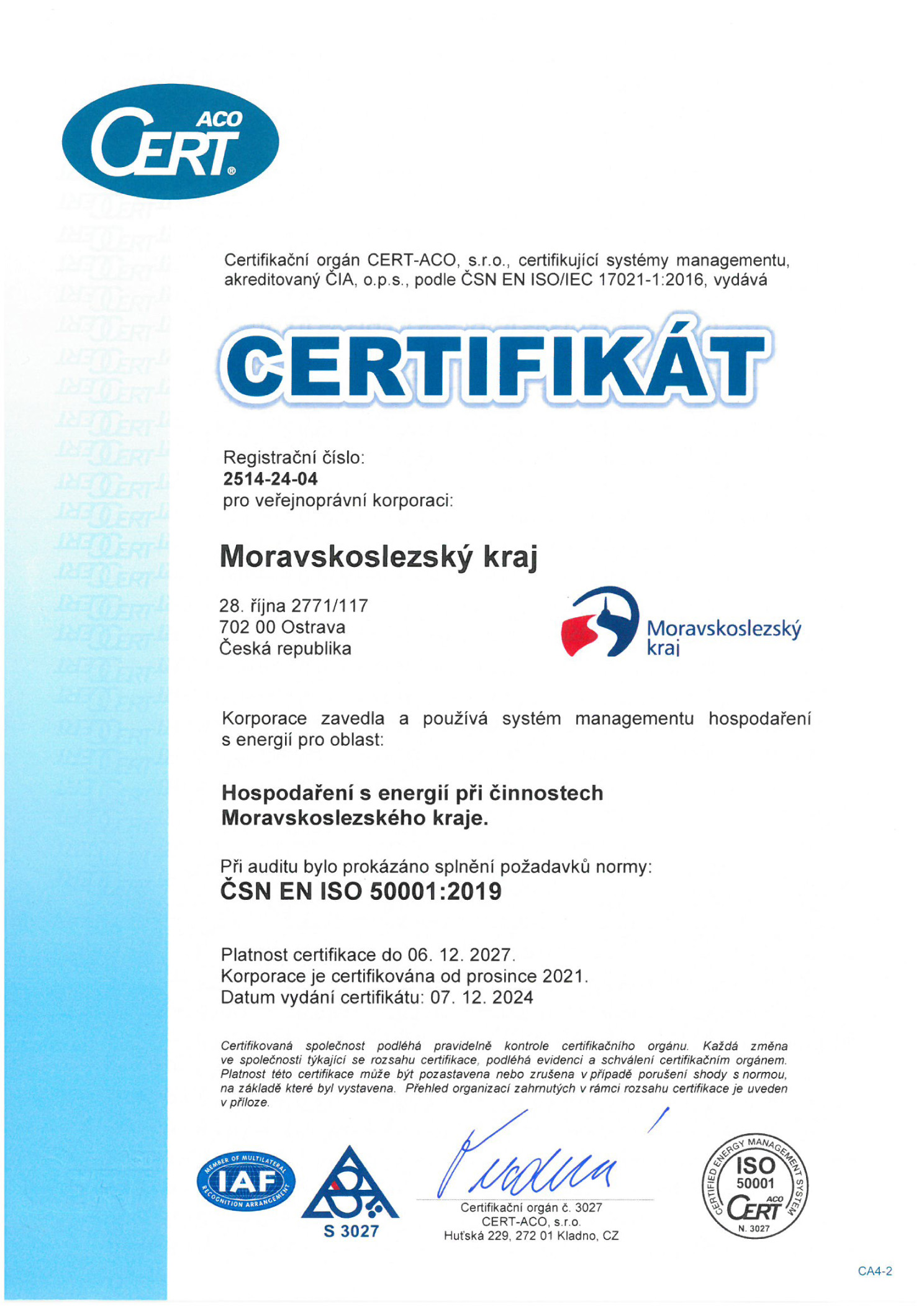 certifikat iso 50001 1